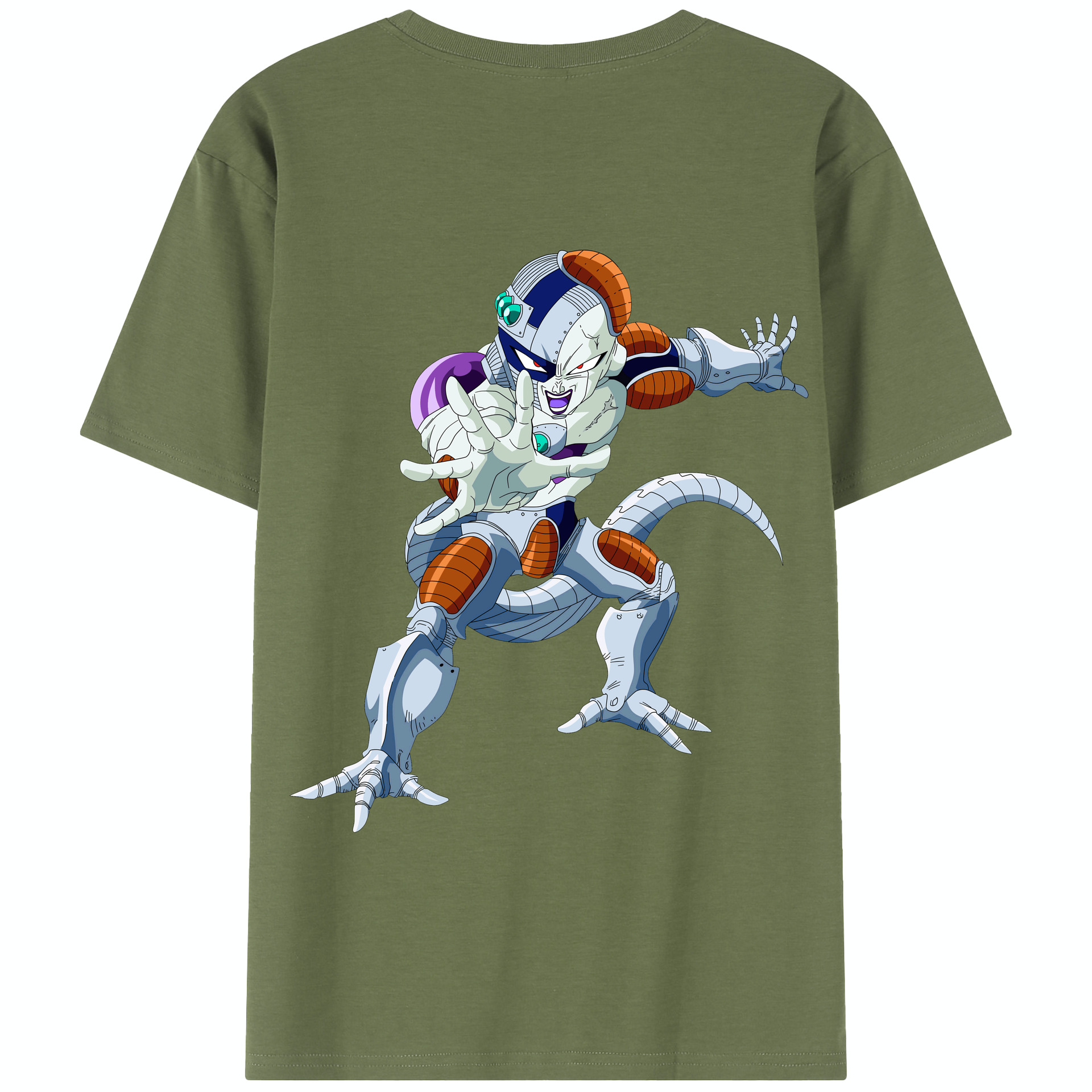 （画像用） ドラゴンボール フリーザ DRAGON BALL Frieza 綿100％半袖Tシャツ（背面プリント）